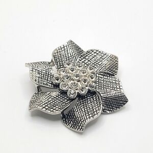 Premier Designs Vintage Fancy Zinnia Flower Pendant Pin Brooch EUC